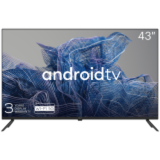 43', UHD, Google Android TV, Black, 3840x2160, 60 Hz, , 2x10W, 53 kWh/1000h , BT5, HDMI ports 4, 24 months