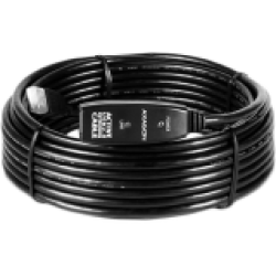 Active extension USB 2.0 A-M> A-F cable, 10 m long. Power supply option. Active extension USB 2.0 A-M> A-F cable, 10 m long. Power supply option.