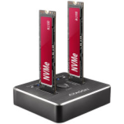 AXAGON ADSA-M2C DUAL NVMe CLONE MASTER DOCK SuperSpeed USB-C 10 Gbps docking station