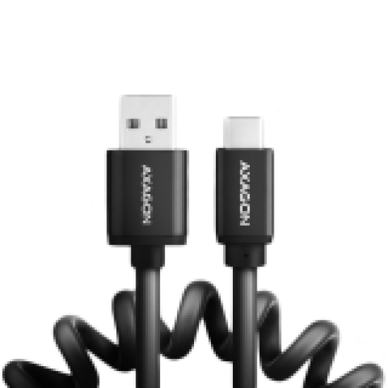 Axagon Data and charging USB 2.0 cable length 1.1 m. 3A. Black twisted.