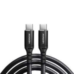 Axagon Data and charging USB 2.0 cable length 1 m. 3A. PD 60W, 3A. Black braided.