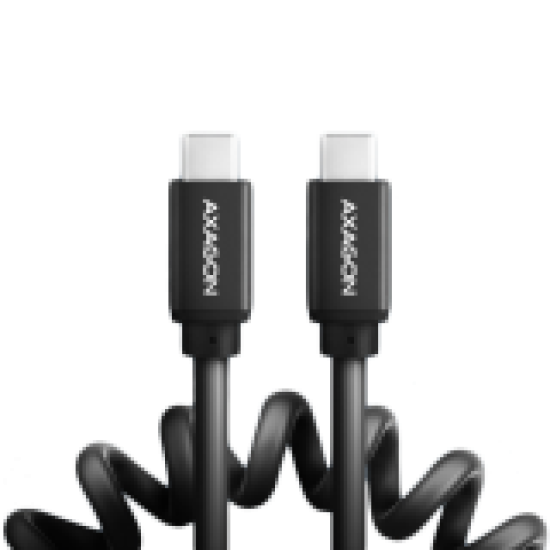 Axagon Data and charging USB 2.0 cable 1.1 m long. PD 60W, 3A. Black twisted. Axagon Data and charging USB 2.0 cable 1.1 m long. PD 60W, 3A. Black twisted.