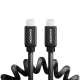Axagon Data and charging USB 2.0 cable 1.1 m long. PD 60W, 3A. Black twisted. Axagon Data and charging USB 2.0 cable 1.1 m long. PD 60W, 3A. Black twisted.