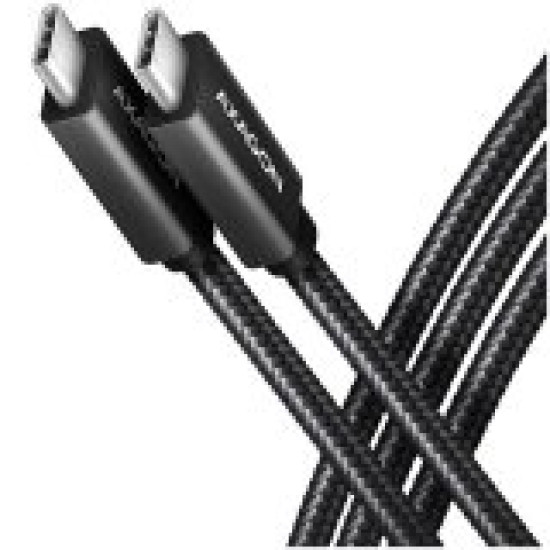 Axagon Data and charging USB 3.2 Gen 1 cable length 2 m. PD 60W, 3A. Black braided. Axagon Data and charging USB 3.2 Gen 1 cable length 2 m. PD 60W, 3A. Black braided.