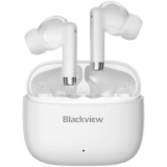 Blackview AirBuds 4, Battery 35mAh,Charging box battery 400mAh, Bluetooth 5.3, White Blackview AirBuds 4, Battery 35mAh,Charging box battery 400mAh, Bluetooth 5.3, White