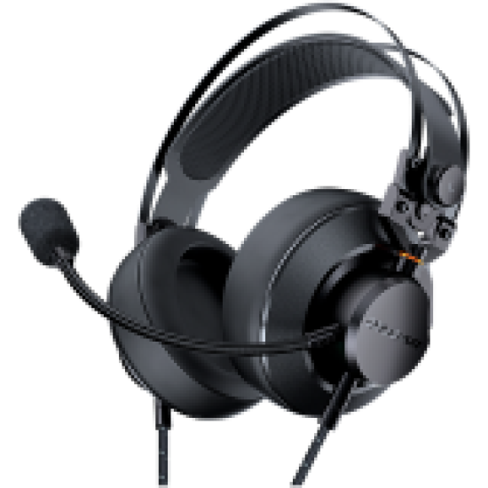 Cougar I VM410 I 3H550P53B.0002 I Headset I 53mm Driver / 9.7mm noise cancelling Mic. / Stereo 3.5mm 4-pole and 3-pole PC adapter / Suspended Headband / Black