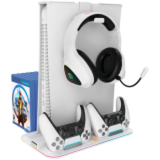 CANYON cooling stand CS-5 RGB PS5 Slim Charge White CANYON cooling stand CS-5 RGB PS5 Slim Charge White
