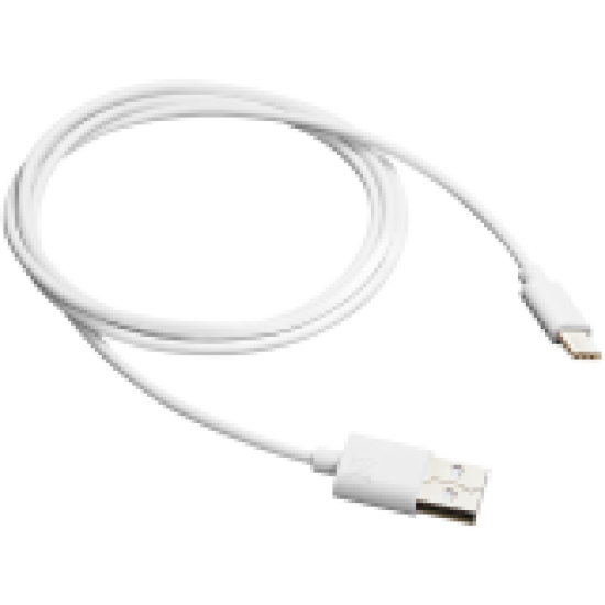 CANYON UC-1 Type C USB Standard cable, cable length 1m, White, 15*8.2*1000mm, 0.018kg