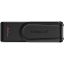 Kingston  64GB Portable USB 3.2 Gen 1 DataTraveler Exodia S (Black/Black)