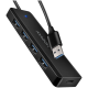 AXAGON HUE-C1A 4x USB3.2 Gen 1 Travel hub, USB-C power IN, w. 20cm Type-A cable AXAGON HUE-C1A 4x USB3.2 Gen 1 Travel hub, USB-C power IN, w. 20cm Type-A cable