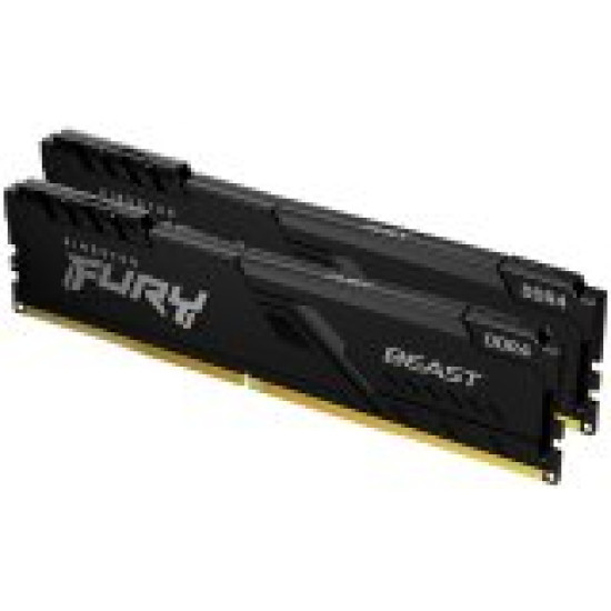 Kingston DRAM 32GB 3600MT/s DDR4 CL18 DIMM (Kit of 2) FURY Beast Black Kingston DRAM 32GB 3600MT/s DDR4 CL18 DIMM (Kit of 2) FURY Beast Black