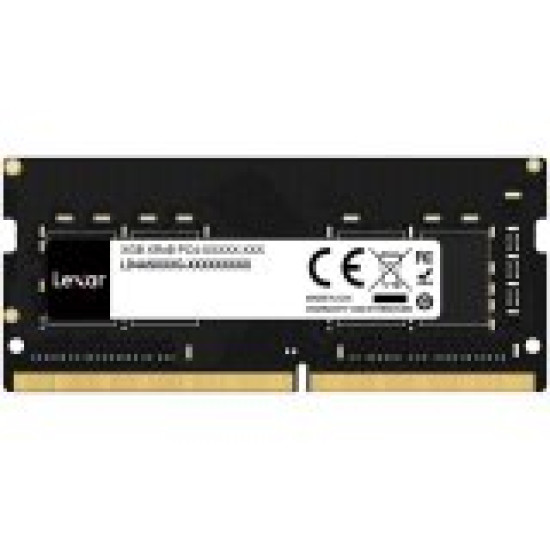 Lexar DDR4 8GB 260 PIN So-DIMM 3200Mbps, CL22, 1.2V- BLISTER Package Lexar DDR4 8GB 260 PIN So-DIMM 3200Mbps, CL22, 1.2V- BLISTER Package