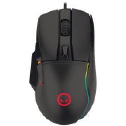 LORGAR Jetter 357, gaming mouse, Optical Gaming Mouse with 6 programmable buttons, Pixart ATG4090 sensor, DPI can be up to 8000, 30 million times key life, 1.8m PVC USB cable, Matt UV coating and RGB lights with 4 LED flowing mode, size:124.90*71.65*41.36