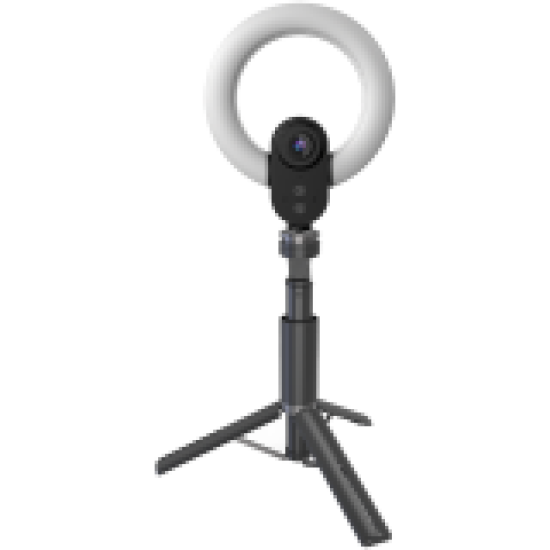 LORGAR Circulus 910, Streaming web camera, 5MP 2592X1944 max resolution, up to 60fps, 1/2.8", Sony STARVIS CMOS image sensor, full glass lens, 5.5'' built-in ring light (1700-14 000K), foldable tripod, auto focus, dual microphones with AI noise reduc LORGAR Circulus 910, Streaming web camera, 5MP 2592X1944 max resolution, up to 60fps, 1/2.8", Sony STARVIS CMOS image sensor, full glass lens, 5.5'' built-in ring light (1700-14 000K), foldable tripod, auto focus, dual microphones with AI noise reduc