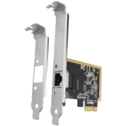 AXAGON PCEE-GRF PCI-Express network card adds high speed Gigabit Ethernet connection to your desktop computer. It enables a transmission speed of 10/100/1000 Mbit/s.