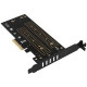 AXAGON PCEM2-D PCI-E 3.0 4x - DUAL M.2 SSD (NVMe + SATA), dual voltage, up to 110mm SSD AXAGON PCEM2-D PCI-E 3.0 4x - DUAL M.2 SSD (NVMe + SATA), dual voltage, up to 110mm SSD