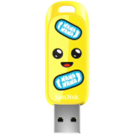 SanDisk USB 3.2,Ingot Type-A,130MB/s,Fortnite Peely Edition,4x6 Box with Window,Global SanDisk USB 3.2,Ingot Type-A,130MB/s,Fortnite Peely Edition,4x6 Box with Window,Global