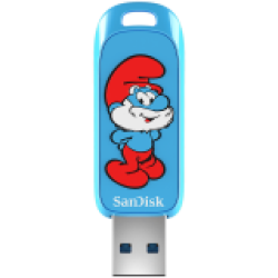 SanDisk USB 3.2,Ingot Type-A,130MB/s,Papa Smurf Edition,4x6 Blister,Global