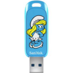 SanDisk USB 3.2,Ingot Type-A,130MB/s,Smurfette Edition,4x6 Blister,Global