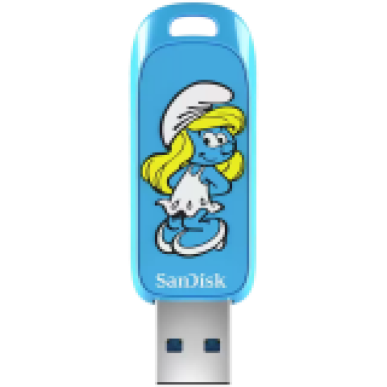 SanDisk USB 3.2,Ingot Type-A,130MB/s,Smurfette Edition,4x6 Blister,Global SanDisk USB 3.2,Ingot Type-A,130MB/s,Smurfette Edition,4x6 Blister,Global