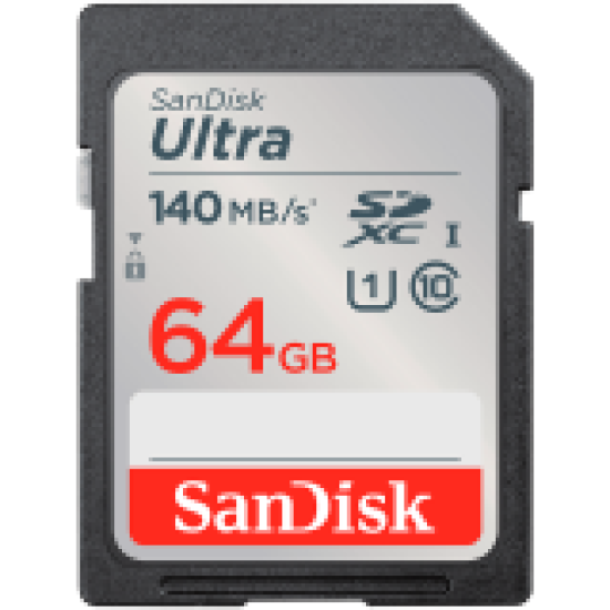 SanDisk Ultra 64GB SDXC Memory Card 140MB/s SanDisk Ultra 64GB SDXC Memory Card 140MB/s