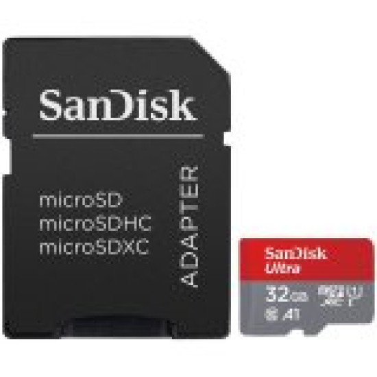 SanDisk Ultra microSDHC 32GB + SD Adapter 120MB/s A1 Class 10 UHS-I - Imaging Packaging SanDisk Ultra microSDHC 32GB + SD Adapter 120MB/s A1 Class 10 UHS-I - Imaging Packaging
