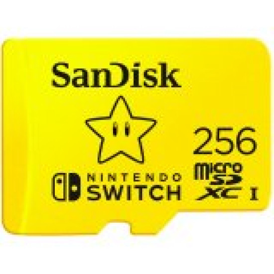 SanDisk microSDXC card for Nintendo Switch 256GB, up to 100MB/s Read, 60MB/s Write, U3, C10, A1, UHS-1 SanDisk microSDXC card for Nintendo Switch 256GB, up to 100MB/s Read, 60MB/s Write, U3, C10, A1, UHS-1