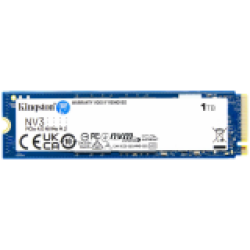 Kingston 1TB NV3 SSD M.2 2280 PCIe 4.0 NVMe, Read: 6,000/ Write: 4,000MB/s
