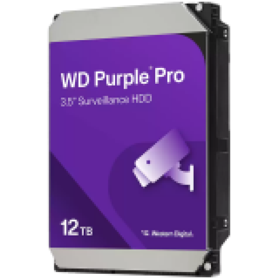 HDD AV WD Purple Pro (3.5'', 12TB, 512MB, 7200 RPM, SATA 6 Gb/s) HDD AV WD Purple Pro (3.5'', 12TB, 512MB, 7200 RPM, SATA 6 Gb/s)