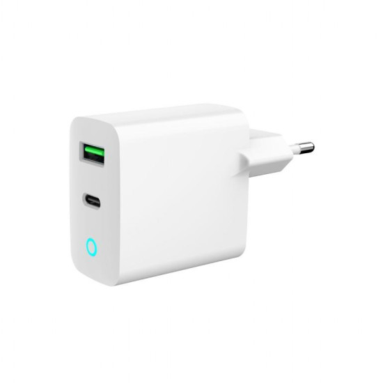 CHARGER USB 20W 2PORT/TA-UC-PDQC20L-W-01 GEMBIRD CHARGER USB 20W 2PORT/TA-UC-PDQC20L-W-01 GEMBIRD