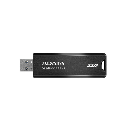 External SSD|ADATA|SC610|2TB|USB 3.2|Write speed 500 MBytes/sec|Read speed 550 MBytes/sec|SC610-2000G-CBK/RD External SSD|ADATA|SC610|2TB|USB 3.2|Write speed 500 MBytes/sec|Read speed 550 MBytes/sec|SC610-2000G-CBK/RD