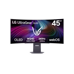 Monitor|LG|45GX90SA-B|45"|Gaming/Curved/21 : 9|Swivel|Height adjustable|Tilt|Panel OLED|3440x1440|21:9|240Hz|0.03 ms|Speakers|Colour Black|45GX90SA-B