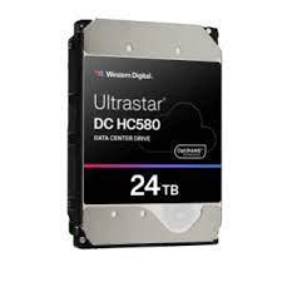 HDD|WESTERN DIGITAL ULTRASTAR|Ultrastar DC HC580|24TB|SATA|512 MB|7200 rpm|3,5"|0F62796 HDD|WESTERN DIGITAL ULTRASTAR|Ultrastar DC HC580|24TB|SATA|512 MB|7200 rpm|3,5"|0F62796