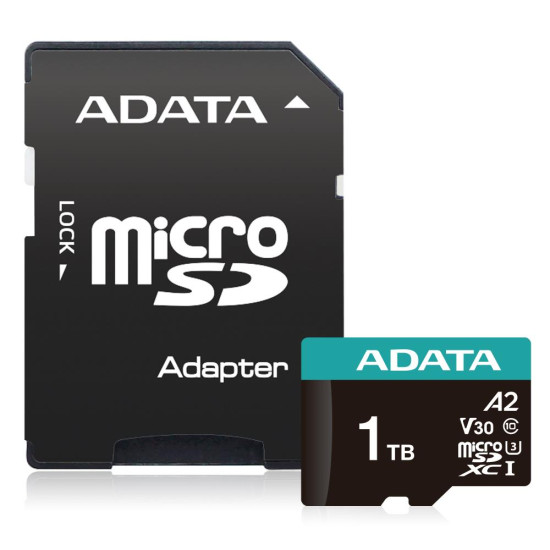 MEMORY MICRO SDXC 1TB W/AD./AUSDX1TUI3V30SA2-RA1 ADATA MEMORY MICRO SDXC 1TB W/AD./AUSDX1TUI3V30SA2-RA1 ADATA