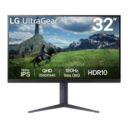 LCD Monitor|LG|31.5"|Panel IPS|2560x1440|16:9|180Hz|1 ms|Pivot|Height adjustable|Tilt|Colour Black|32GS85Q-B