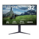 LCD Monitor|LG|31.5"|Panel IPS|2560x1440|16:9|180Hz|1 ms|Pivot|Height adjustable|Tilt|Colour Black|32GS85Q-B
