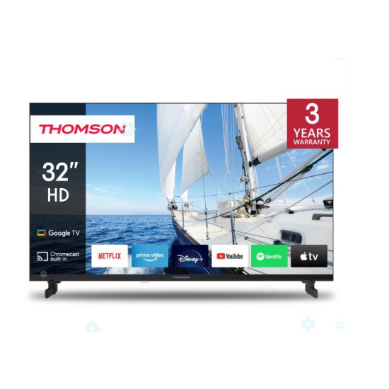 TV Set|THOMSON|32"|Smart/HD|1366x768|Wireless LAN|Bluetooth|Google TV|Black|32HG2S14 TV Set|THOMSON|32"|Smart/HD|1366x768|Wireless LAN|Bluetooth|Google TV|Black|32HG2S14