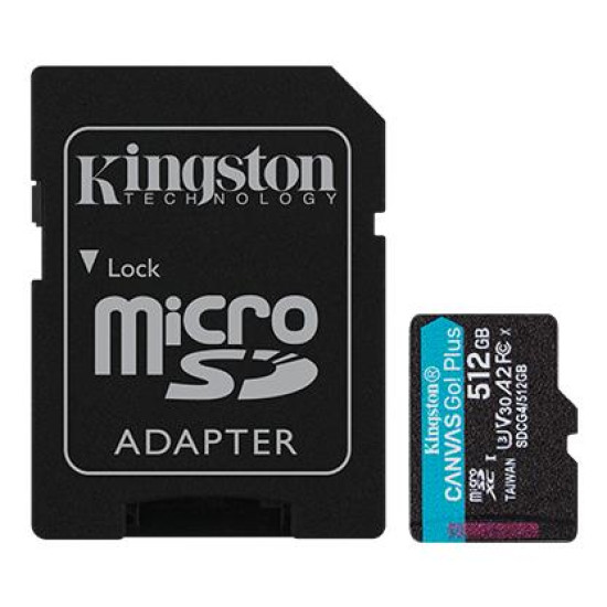 MEMORY MICRO SDXC 512GB UHS-I/W/A SDCG4/512GB KINGSTON MEMORY MICRO SDXC 512GB UHS-I/W/A SDCG4/512GB KINGSTON