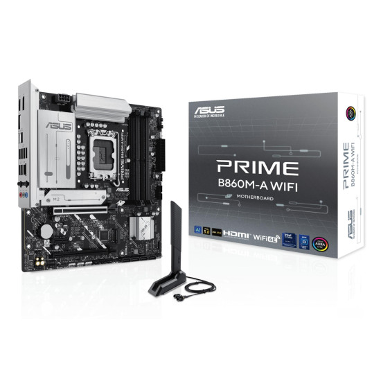 Mainboard|ASUS|Intel B860 Express|LGA1851|Micro-ATX|Memory DDR5|Memory slots 4|1xPCI-Express 4.0 1x|1xPCI-Express 4.0 16x|1xPCI-Express 5.0 16x|2xM.2|1xHDMI|1xDisplayPort|7xUSB 2.0|1xUSB-C|1xUSB-C w/Thunderbolt|1xOptical S/PDIF|1xRJ45|3xAudio port|PRIMEB8