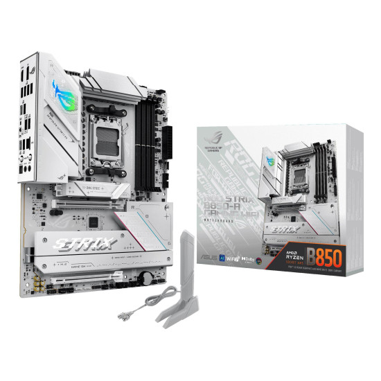 Mainboard|ASUS|AMD B850|SAM5|ATX|Memory DDR5|Memory slots 4|1xPCI-Express 4.0 16x|1xPCI-Express 5.0 16x|4xM.2|1xHDMI|1xDisplayPort|12xUSB 2.0|3xUSB-C|1xOptical S/PDIF|1xRJ45|2xAudio port|STRIXB850-AGAMINGWIFI