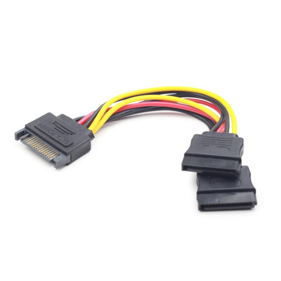 CABLE POWER SPLITTER SATA/0.15M CC-SATAM2F-01 GEMBIRD CABLE POWER SPLITTER SATA/0.15M CC-SATAM2F-01 GEMBIRD