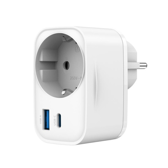 CHARGER USB UNIVERSAL 20W WHT/2P AC TA-ACPDQC20-01-W GEMBIRD CHARGER USB UNIVERSAL 20W WHT/2P AC TA-ACPDQC20-01-W GEMBIRD