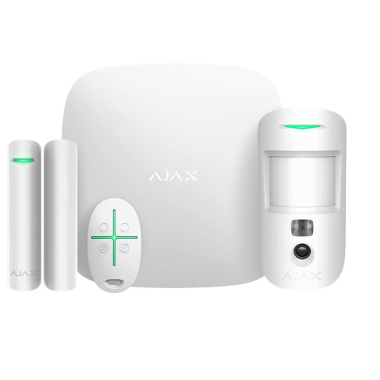 ALARM SECURITY STARTERKIT CAM/HDR WHITE 156253 AJAX