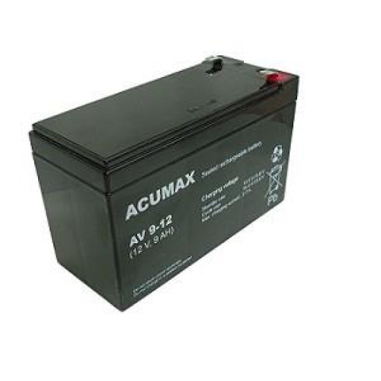 BATTERY 12V 9AH VRLA/AV9-12 T2 ACUMAX EMU BATTERY 12V 9AH VRLA/AV9-12 T2 ACUMAX EMU
