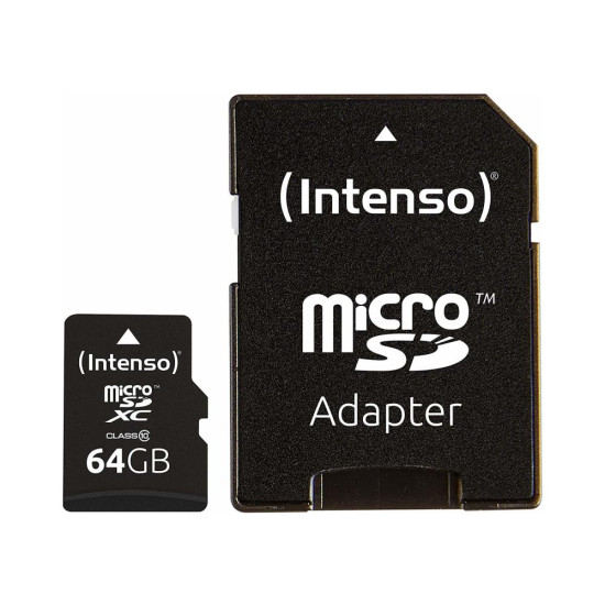 MEMORY MICRO SDXC 64GB C10/W/ADAPTER 3413490 INTENSO MEMORY MICRO SDXC 64GB C10/W/ADAPTER 3413490 INTENSO