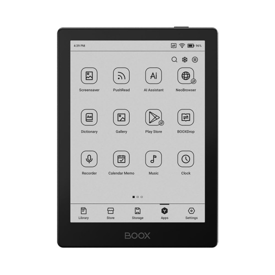 E-Reader|ONYX BOOX|6"|1072x1448|Memory 32 MB|1xUSB-C|Micro SDXC|Wireless LAN|Bluetooth|Black|OPC1225R E-Reader|ONYX BOOX|6"|1072x1448|Memory 32 MB|1xUSB-C|Micro SDXC|Wireless LAN|Bluetooth|Black|OPC1225R