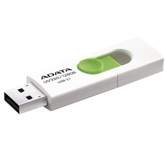 MEMORY DRIVE FLASH USB3 128GB/WHITE AUV320-128G-RWHGN ADATA MEMORY DRIVE FLASH USB3 128GB/WHITE AUV320-128G-RWHGN ADATA