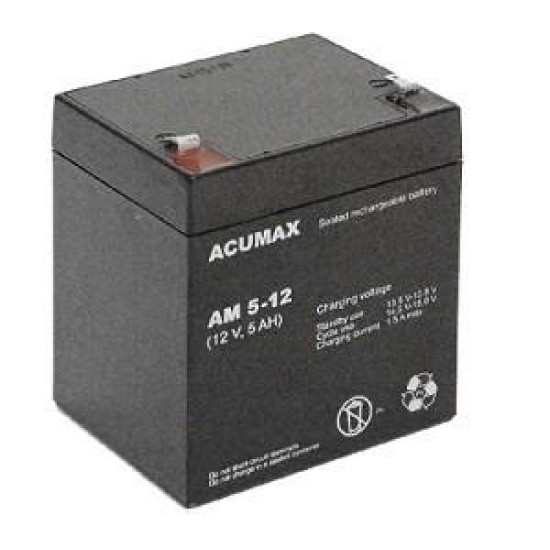 BATTERY 12V 5AH VRLA/AM5-12T2 ACUMAX EMU BATTERY 12V 5AH VRLA/AM5-12T2 ACUMAX EMU