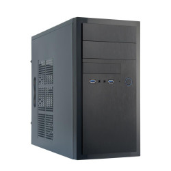 Case|CHIEFTEC|MiniTower|MicroATX|Colour Black|HT-01B-OP