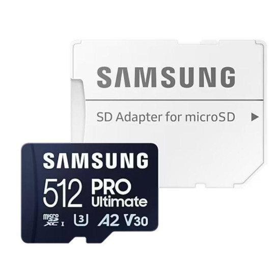 MEMORY MICRO SDXC 512GB/W/ADAPT. MB-MY512SA/WW SAMSUNG MEMORY MICRO SDXC 512GB/W/ADAPT. MB-MY512SA/WW SAMSUNG